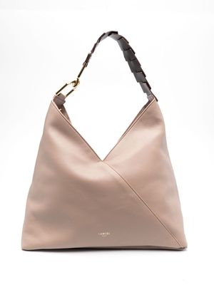 Lancel Pagode leather shoulder bag - Neutrals