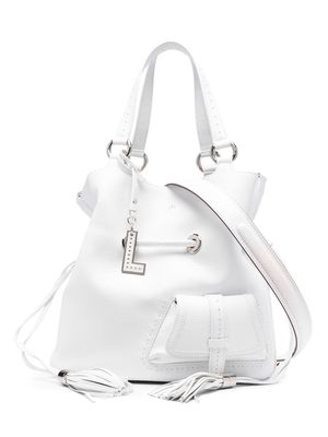 Lancel Premier Flirt leather bucket bag - White