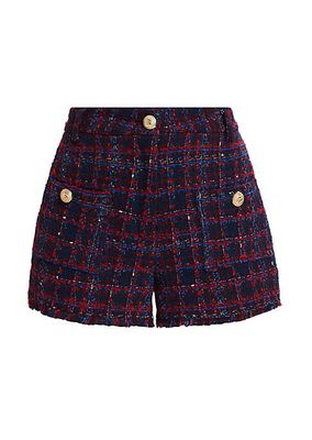 Landon Cotton-Blend Tweed Shorts