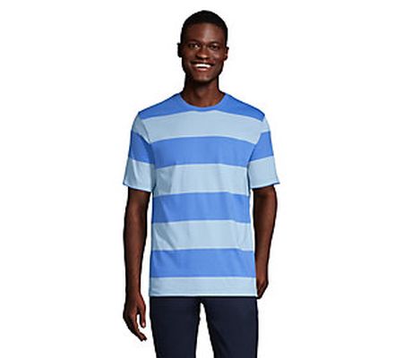Lands' End Men's Super-T Short-Sleeve Stripe T- Shirt