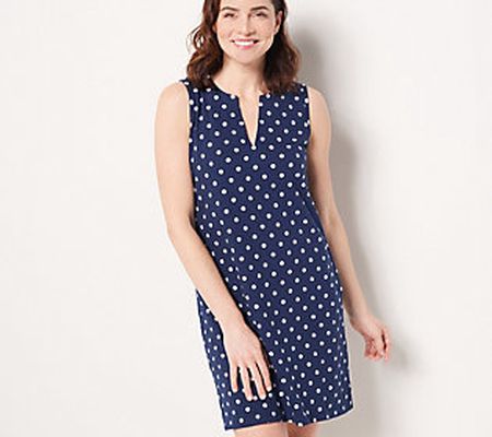 Lands' End Reg Jersey Cotton Sleeveless Swim Cover-Up Dress