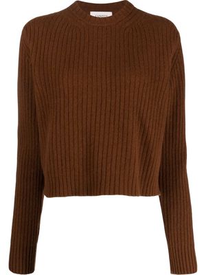 Laneus chunky ribbed-knit jumper - Brown