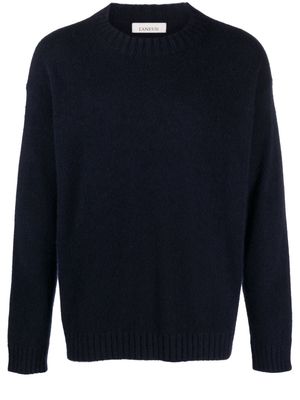 Laneus crew-neck fine-knit jumper - Blue