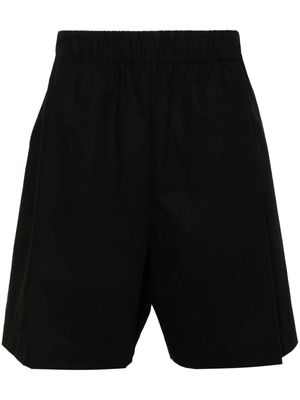 Laneus elasticated-waist cotton shorts - Black