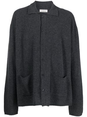 Laneus long-sleeved button-up cardigan - Grey