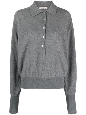 Laneus mélange wool polo shirt - Grey