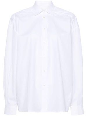 Laneus open-back cotton shirt - White