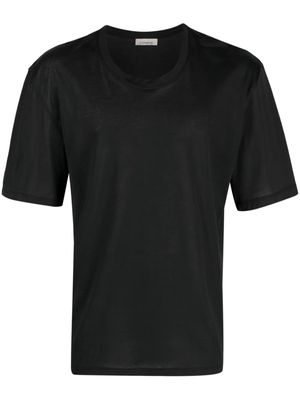 Laneus plain crew-neck T-shirt - Black