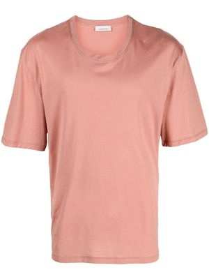 Laneus plain crew-neck T-shirt - Brown