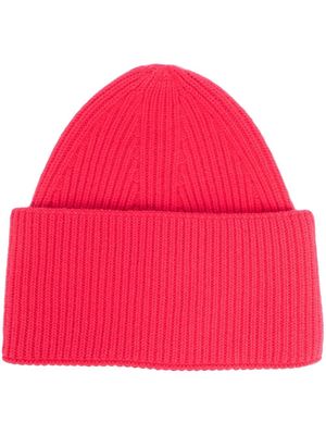 Laneus ribbed-knit cashmere beanie - Pink