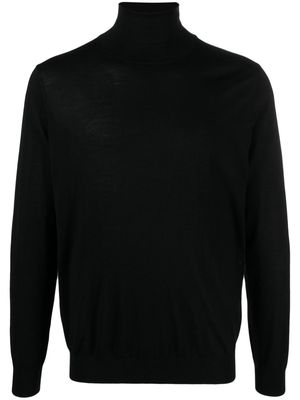 Laneus roll-neck fine-knit jumper - Black