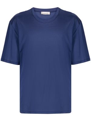 Laneus round-neck cotton T-shirt - Blue
