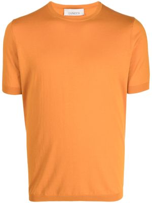 Laneus short-sleeve knitted T-shirt - Orange