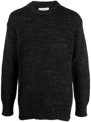 Laneus speckle-knit jumper - Black