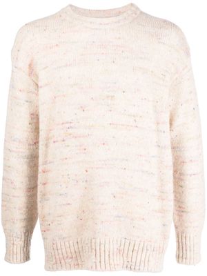 Laneus speckle-knit jumper - Neutrals