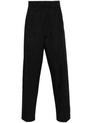 Laneus tapered drop-crotch trousers - Black