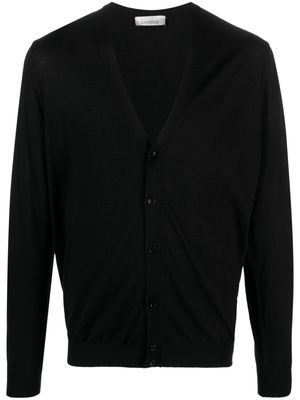 Laneus V-neck button-up cardigan - Black