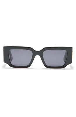 Lanvin 52mm Rectangle Sunglasses in Black