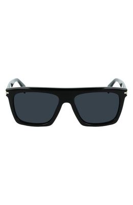 Lanvin 57mm Rectangular Sunglasses in Black