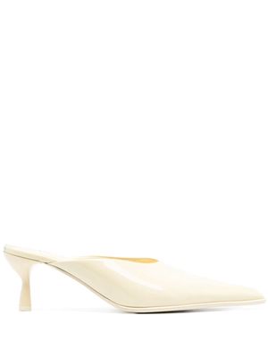 Lanvin 70mm patent leather pumps - Yellow