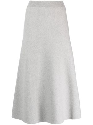 Lanvin A-line knitted skirt - Grey