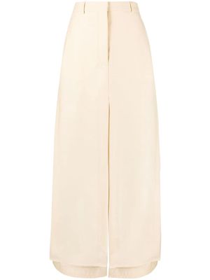 Lanvin A-line slit maxi skirt - Neutrals