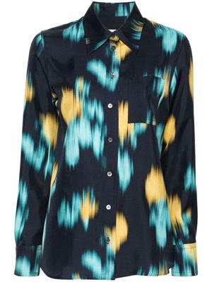 Lanvin abstract-print shirt - Blue