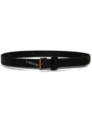 Lanvin appliqué-detail leather belt - Black