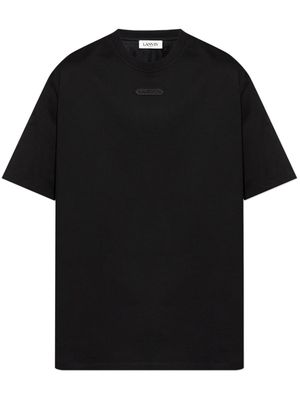 Lanvin appliqué-logo cotton T-shirt - Black