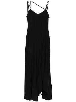 Lanvin asymmetric-hem pleated dress - Black