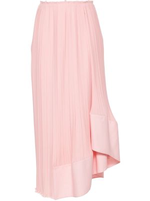 Lanvin asymmetric pleated skirt - Pink