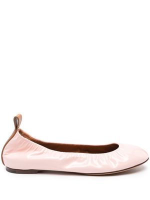 Lanvin Ballerina patent-leather shoes - Pink