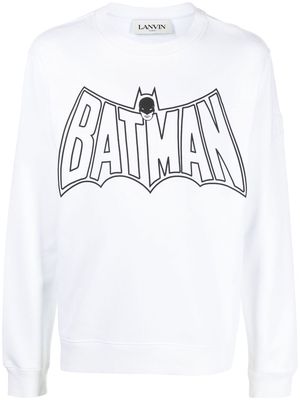 Lanvin Batman-print sweatshirt - White