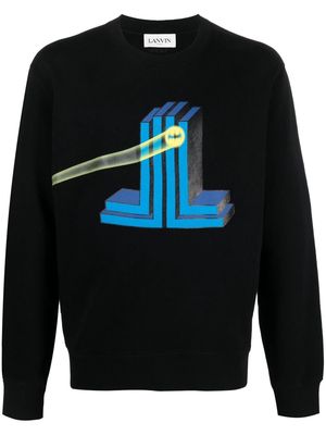 LANVIN Batman torch sweatshirt - Black