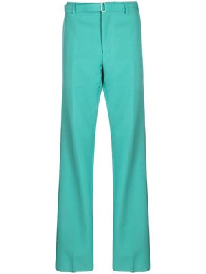 Lanvin belted straight-leg trousers - Green