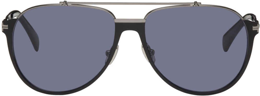 Lanvin Black Aviator Sunglasses