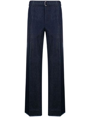 Lanvin buckle-waist straight-leg jeans - Blue