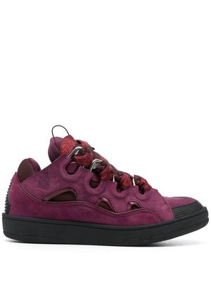 Lanvin chunky suede sneakers - Purple