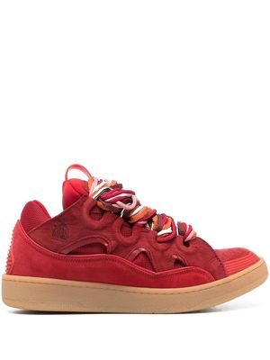 Lanvin chunky suede sneakers - Red