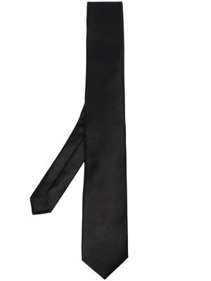 Lanvin classic silk tie - Black