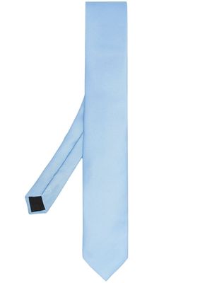 Lanvin classic silk tie - Blue