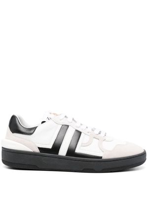 Lanvin Clay mesh-detail leather sneakers - White