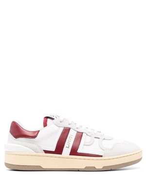 Lanvin Clay panelled leather sneakers - White