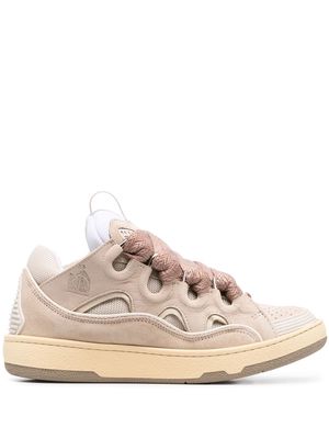 Lanvin Curb chunky lace-up sneakers - Neutrals