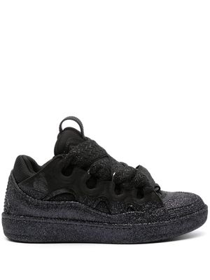 Lanvin Curb glitter sneakers - Black