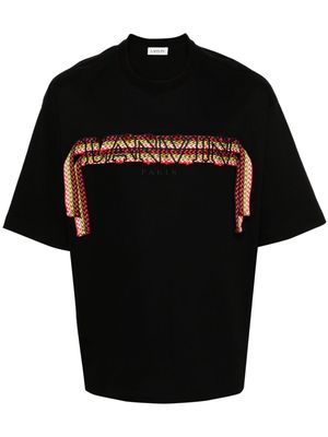 Lanvin curb lace-detailed cotton T-shirt - Black