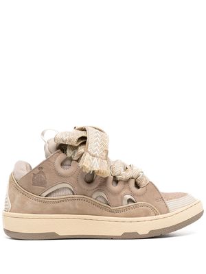Lanvin Curb lace-up low-top sneakers - Brown