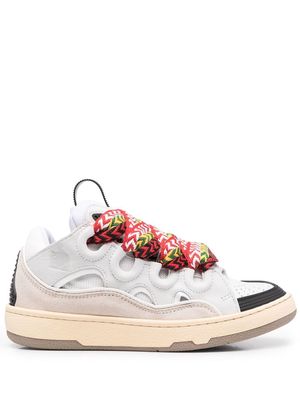 LANVIN Curb lace-up low-top sneakers - White