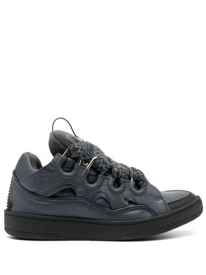 Lanvin Curb leather sneakers - Grey