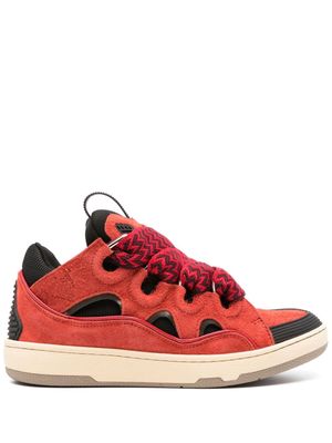 Lanvin Curb leather sneakers - Red